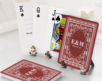Custom Playing Cards Deck of Cards - Personalized Wedding Photo Cards - Wedding Guest Book Alternative