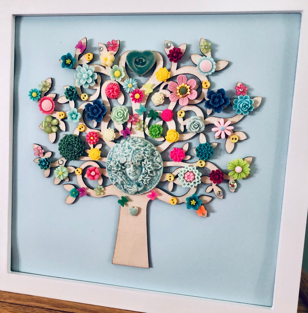 Green Woman Tree of Life - Etsy