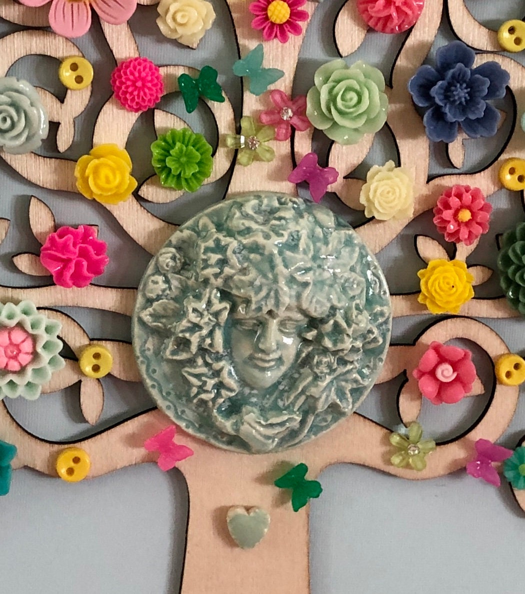 Green Woman Tree of Life - Etsy