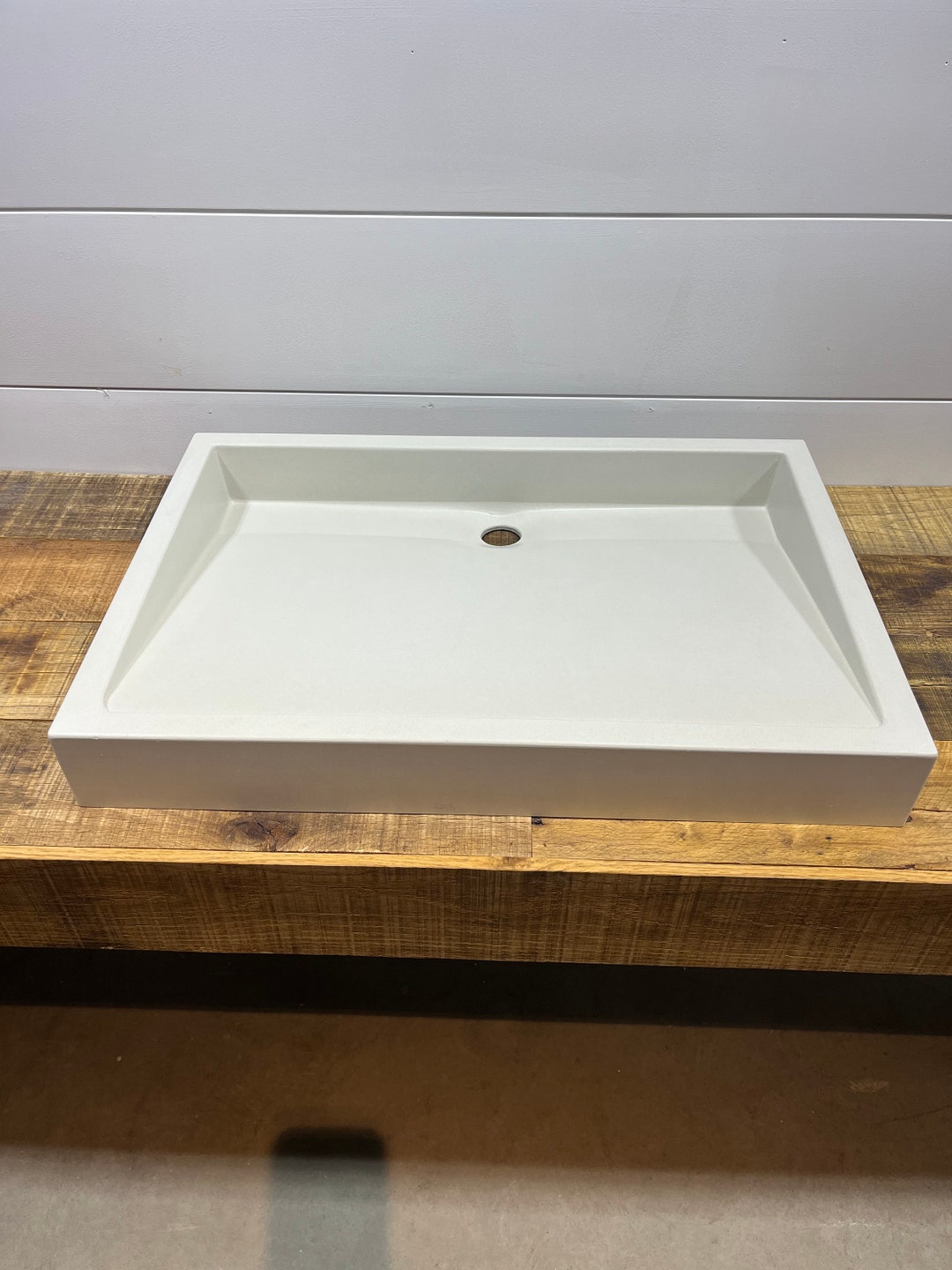 25 Shallow Ramp Concrete Sink. READY TO SHIP Etsy