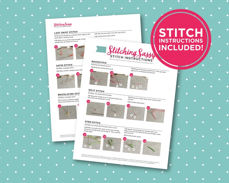 Shit Happens | PDF Embroidery Pattern With Instructions | Funny Cursing ...