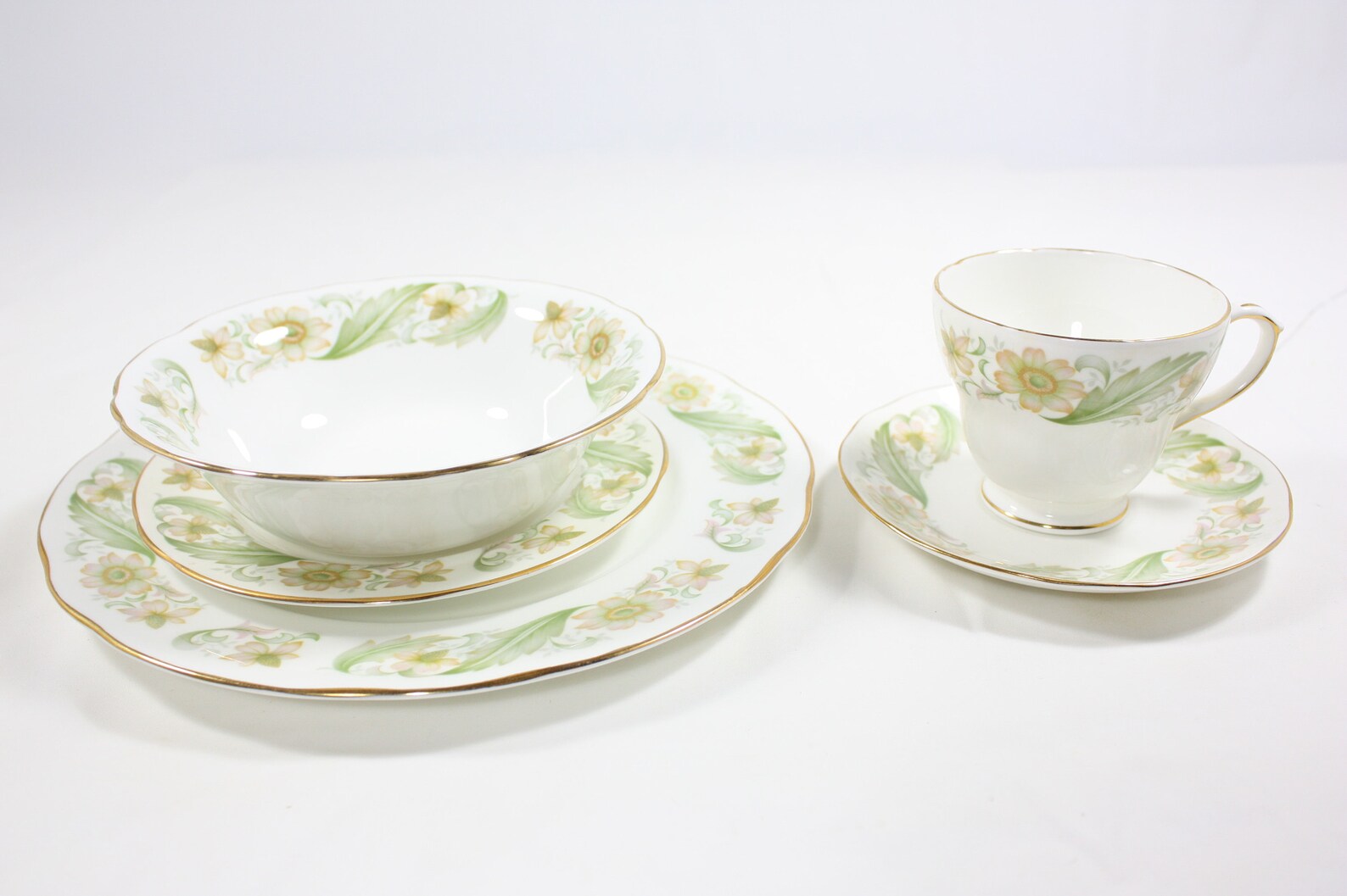 Vintage Duchess Bone China Greensleeves Tea Set Etsy