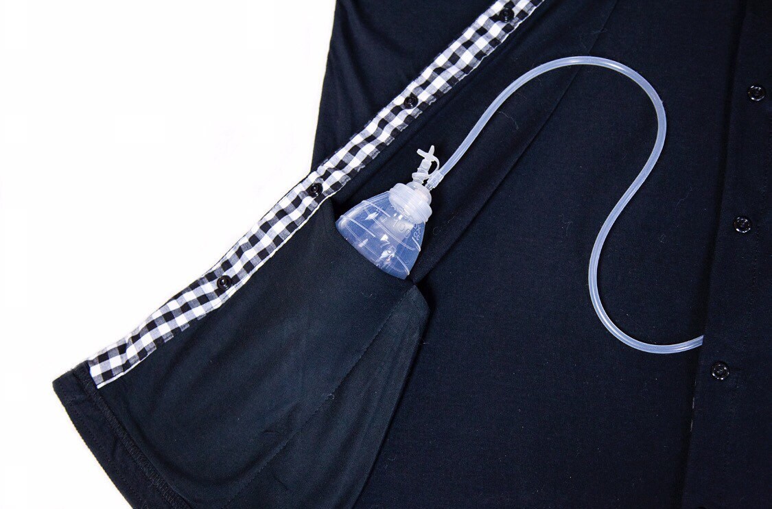 2-pack M Breast Cancer Mastectomy Surgery Shirt With 4 Drain Pockets