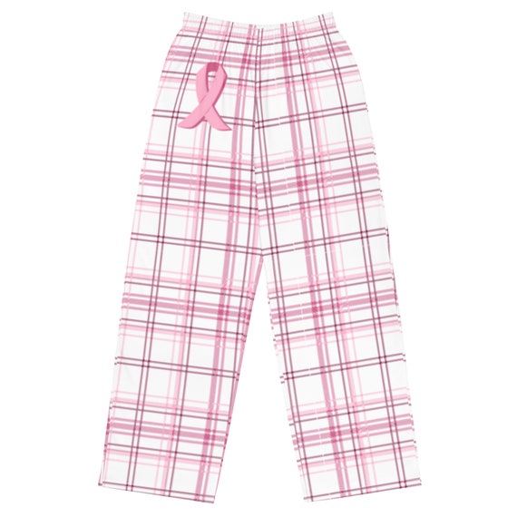 Pink plaid pyjamas best sale