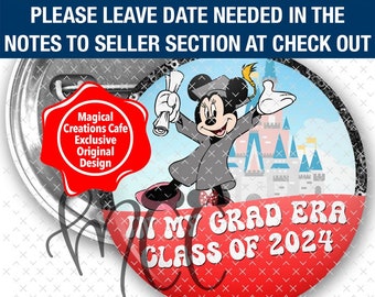 Minnie Inspired In My Grad Era Graduation Class of 2024 Park Button