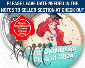 Ariel Inspired Graduation Class of 2024 Park Button