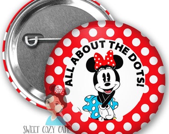 Minnie Inspired All About The Dots Park Button