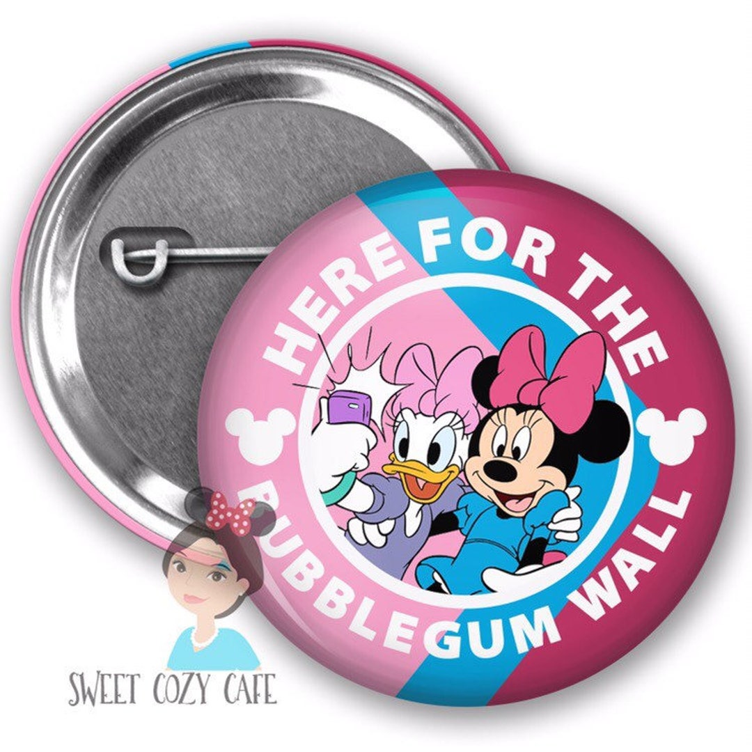 Bubblegum Wall Inspired Park Button - Etsy