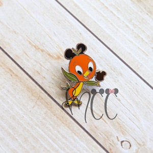 Orange Bird Mickey Bar Inspired Enamel Pin