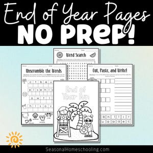 Summer Activity Packet: Math & Literacy Games (Printable)
