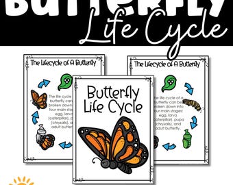 Butterfly Life Cycle Worksheets: Cut & Paste Printable