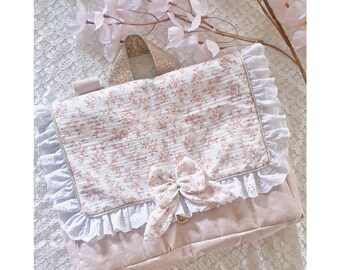 Cartable maternelle fille romantique rose