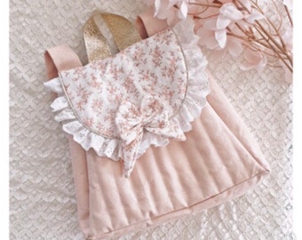 Sac à dos fille pour la maternelle romantique rose