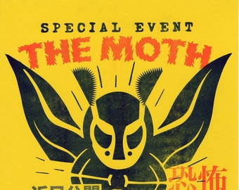 The Moth - A3 Risograph Print