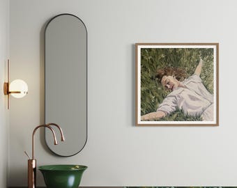 A Slumber in the Grass Fine Art Poster
