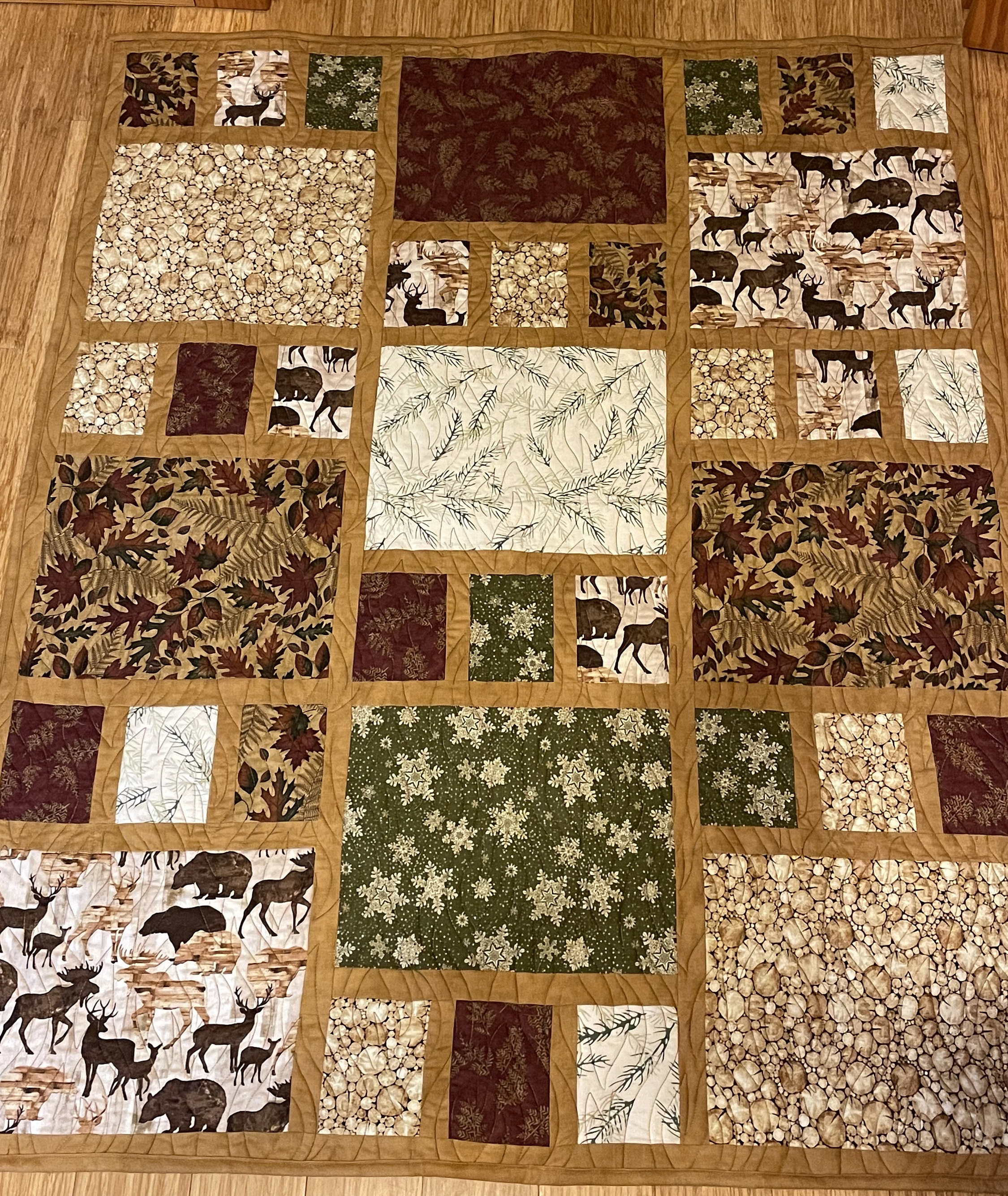 Craftsman Style Crib Quilt Etsy