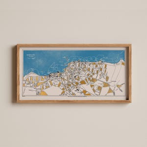 Gold Leaf Margate Map Print: Limited Edition Signed Coastal Art