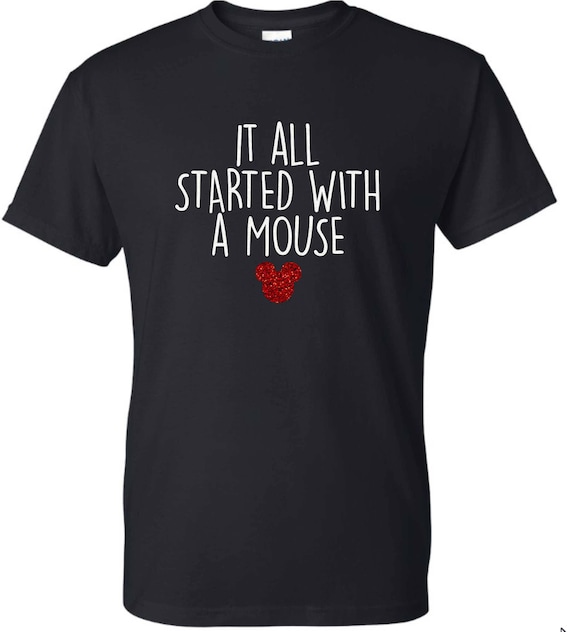 Mouse Disney Glitter T-shirt | Etsy 
