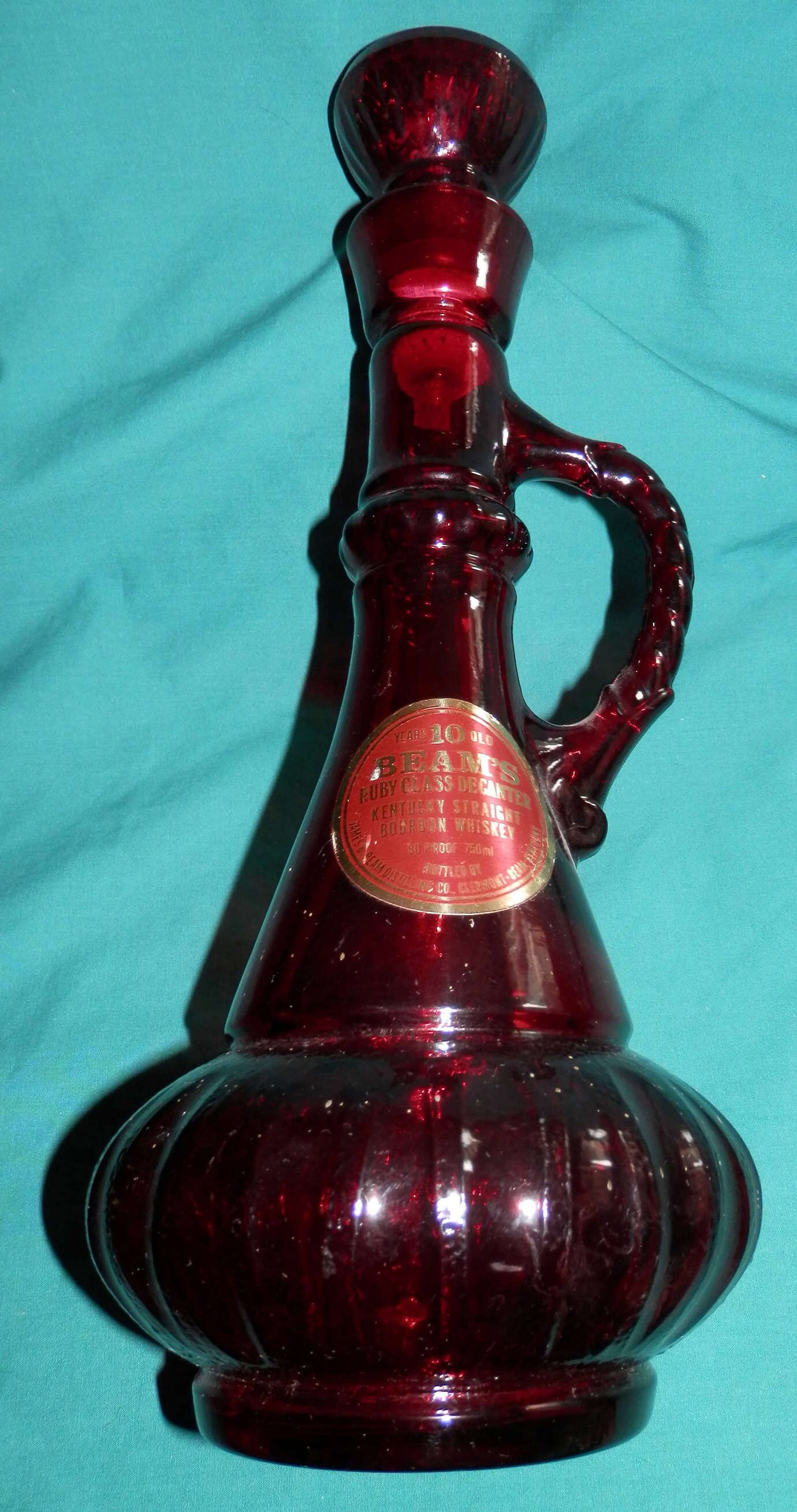 Rare Ruby Red I Dream of Genie Jim Beam Decanter | Etsy