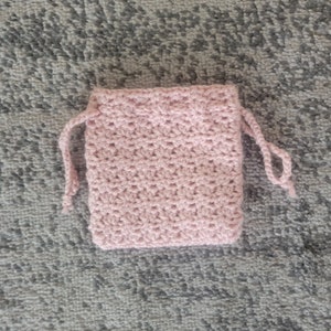 Drawstring Crochet Bag