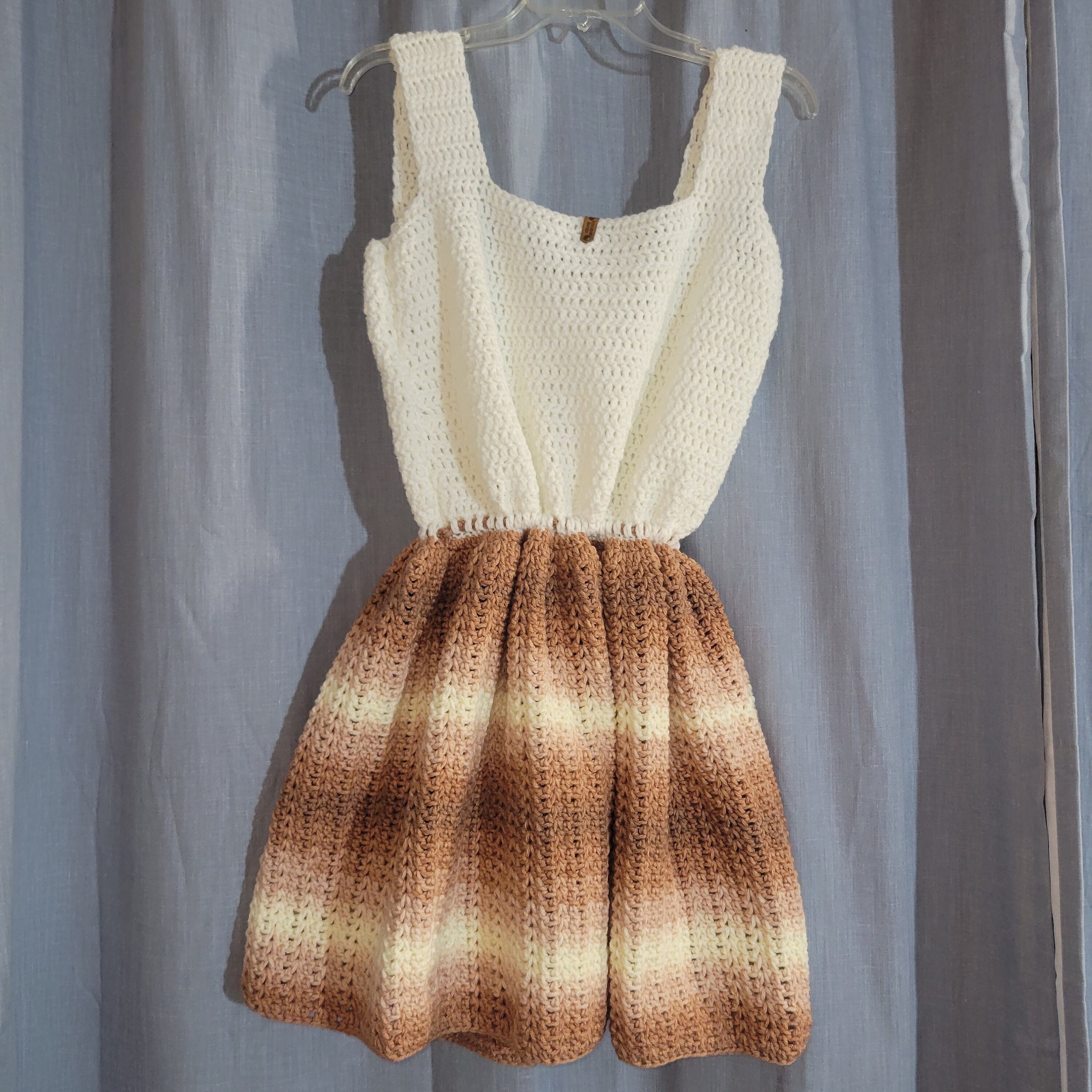 crochet dress with belt This is what a belt does to a crochet dress.  Come make it with me