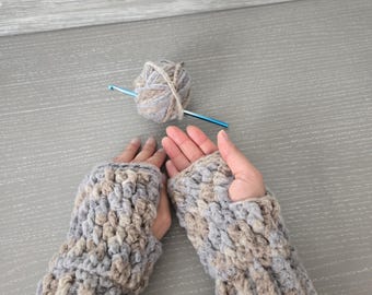Crochet Fingerless Gloves