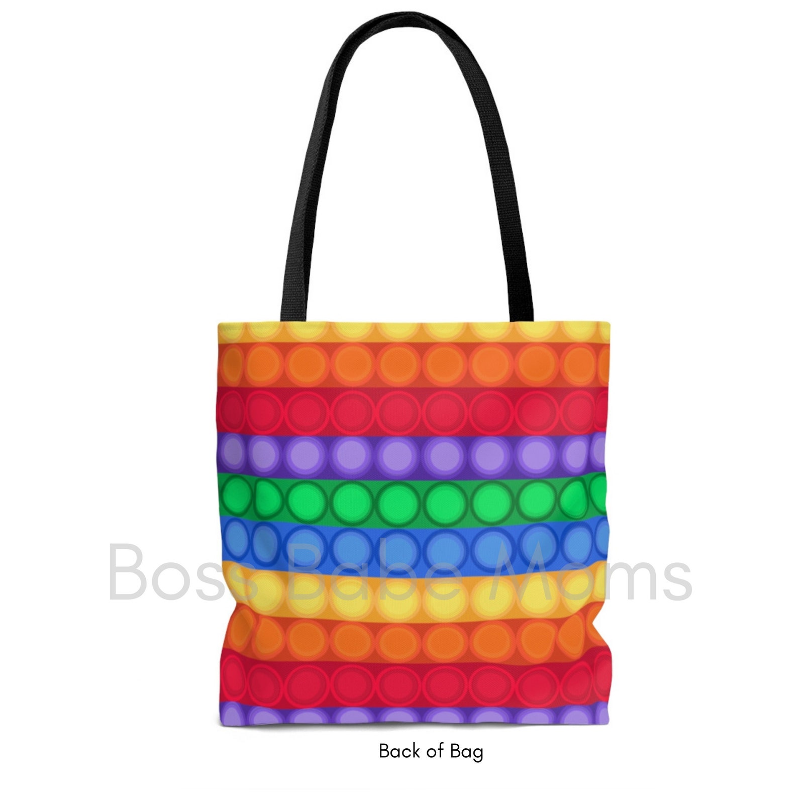 Rainbow Pop It Fidget Bag, Kids Personalized Bag, Dance Bag, Pop Fidget