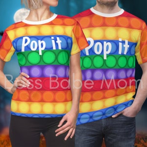 Matching Family Costume, Costume for family, Halloween Pop it Costume, Popable Family Costume, Trendy Costume, Rainbow Popable Costume