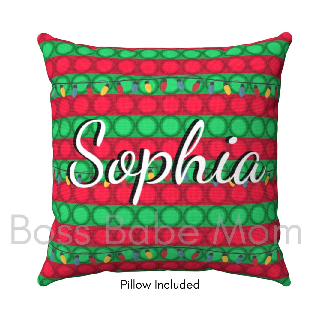 Kids Pop It Pillow, Kids Christmas Popable Pillow, Pop It Decor