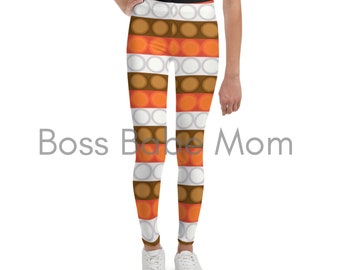 Youth Pop it Leggings, Thanksgiving Leggings, Thanksgiving Pop it, Kids Leggings