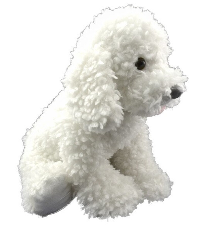 Fully Fluffed Teddy Mountain NY Colorful Furry White Poodle 8 Build and Play No Sew Bear Craft Kit