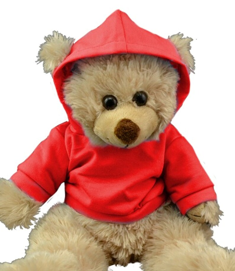 Personalized Teddy Bear Hoodie Fits Most 15-17 Furry | Etsy