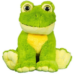 Frog Teddy Bear Plush optional  Voice Recorder 20 sec. Recordable Talking Personalized Poems Message No Sew Kit or Fully fluffed