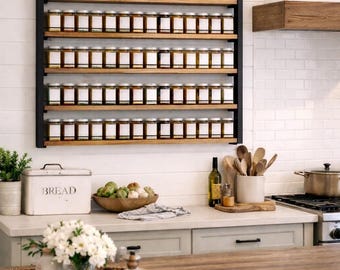 Hanging Spice rack with 6 shelves