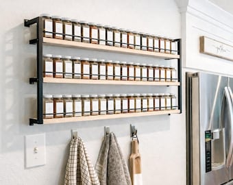 Estante para especias colgante de 3 estantes