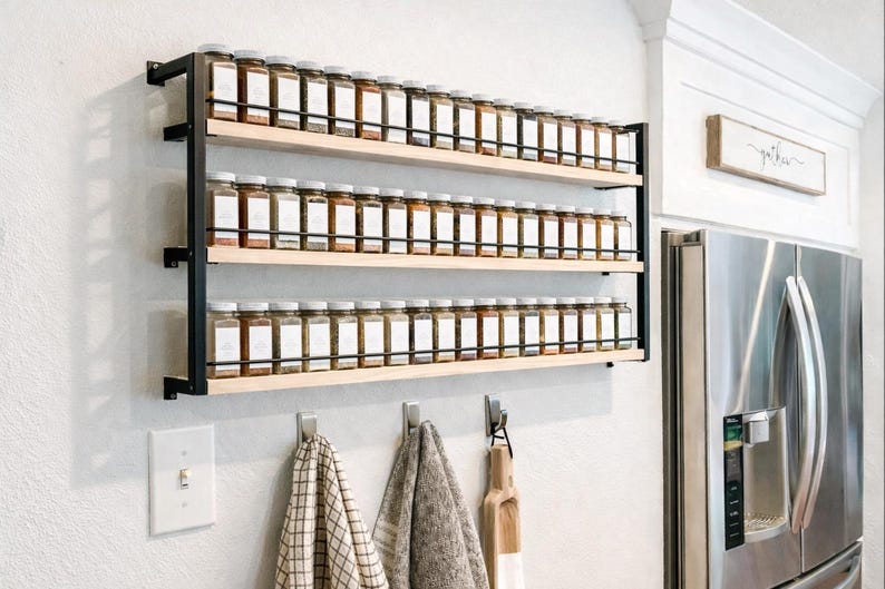 3 Shelf Hanging Spice Rack - Etsy
