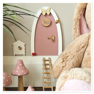 Joli ensemble de porte de fées avec accessoires, ruche, échelle, jeu de rôle magique, fées, cadeau pour filles