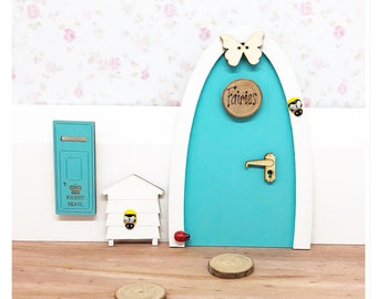 Fairy door set with accessories , fairy postbox pretend play magical fairies girls gift