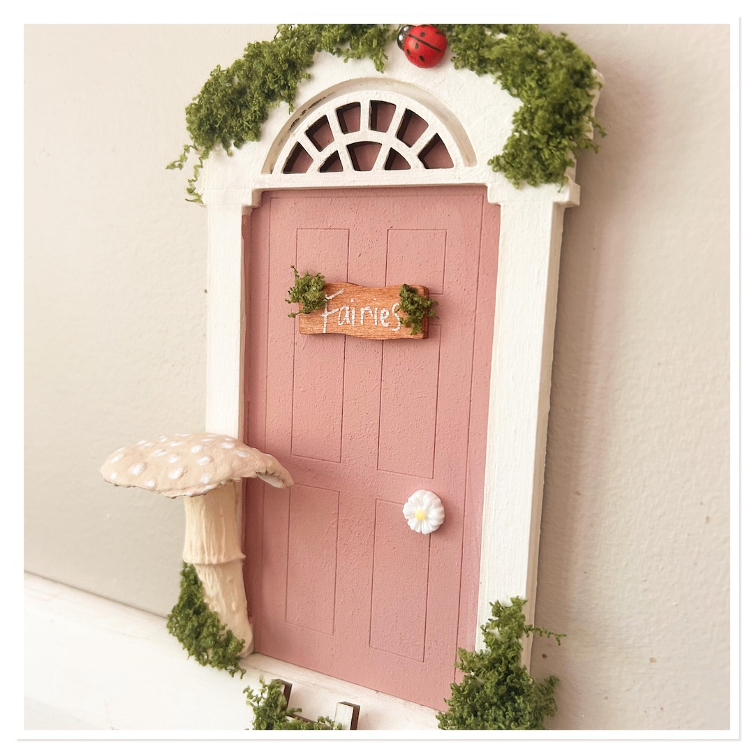 Hand Painted Fairy Door Set: Miniature Ladder & Accessories - Etsy UK