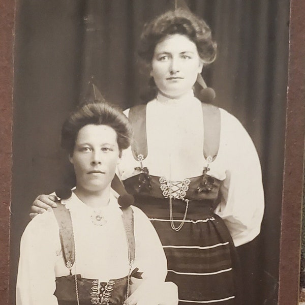 Antique Swedish Small Cabinet Card Photo From Early 1900s