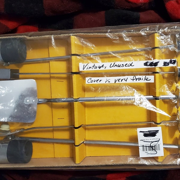 Unused Vintage Mid-century 5-pc BBQ Grilling Utensils Set