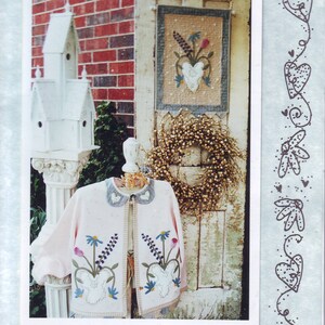 UNCUT &quot;Posies for Thee&quot; Instructions and Applique Pattern For Wallhanging or Jacket by Serendipity Gifts From 2003