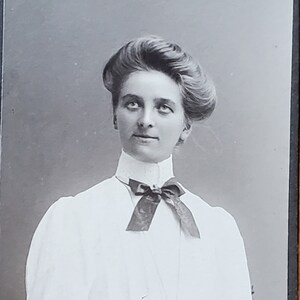 Antique Swedish Small Cabinet Card Photo From Early 1900s