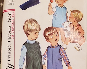 Vintage Simplicity CUT Toddler Size Pattern in Size 1