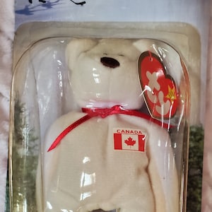 Vintage McDonald&#39;s TY Teenie Beanie Maple the Bear From 1999