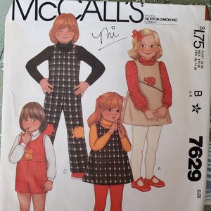 Vintage McCall&#39;s CUT Girl&#39;s Size Toddler 3 Pattern From 1981.  AS IS