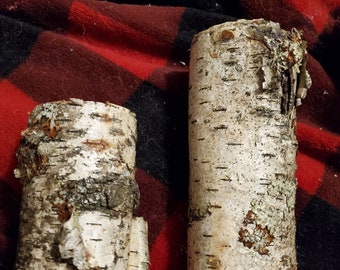 Handcrafted Birch Bark Tea Light Candle Holder. Choice of Which One and Candle-type Choice