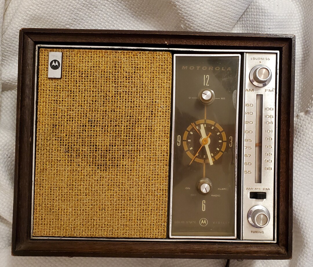 Vintage Working Motorola Clock Radio TC23EW Etsy