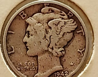 1942 Mercury Silver Dime