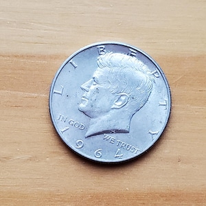 Vintage 1964 Kennedy Silver Half Dollar Coin